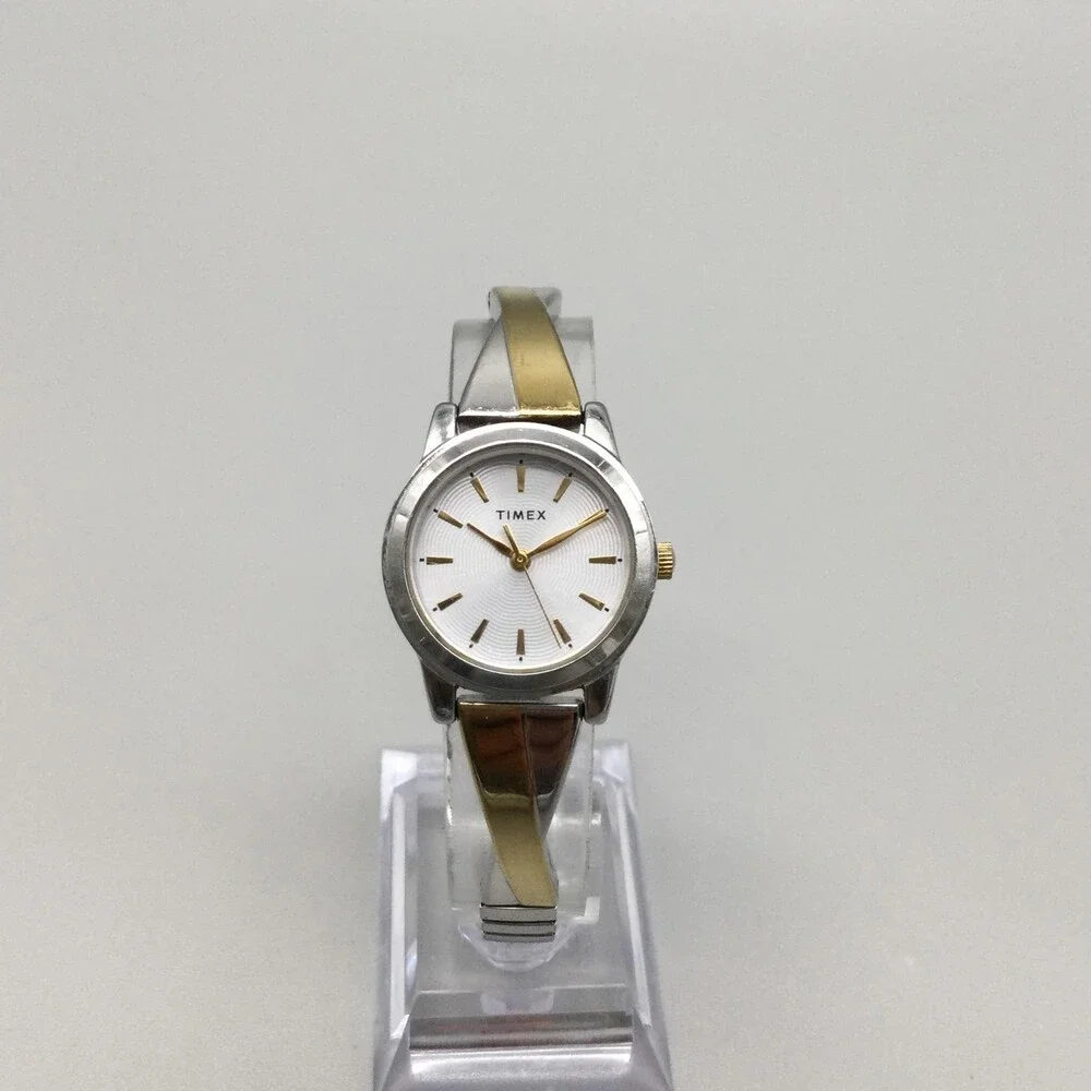 Timex Womens Watch 25mm Two Tone Expansion Bracelet TW2R98600 New Battery